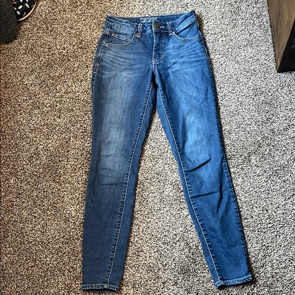 Maurices Women's Dark Blue Skinny Jeans